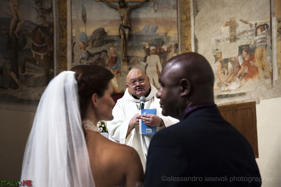 Свадебная церемония в аббатстве Сан Петро-ин-Вале