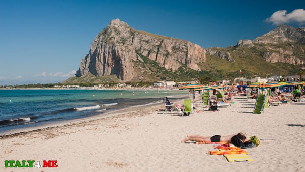San Vito lo Capo beach on Sicily