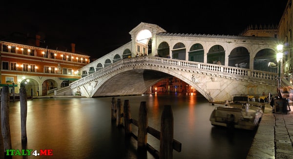 Rialto Famous Bridge In Venice 