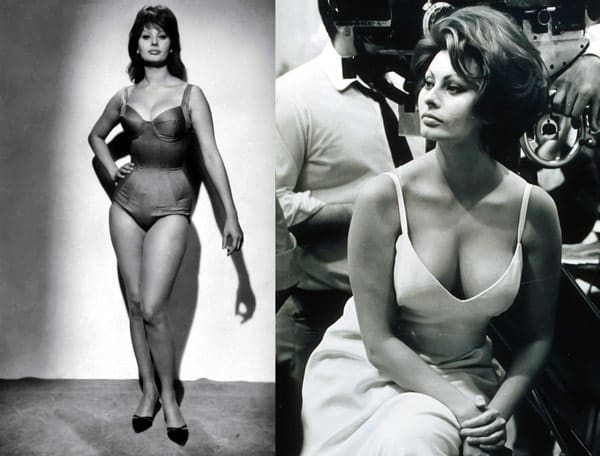 Sophia Loren filming