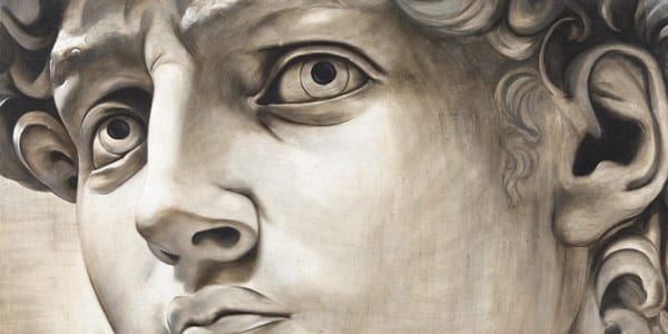 David's head by Michelangelo