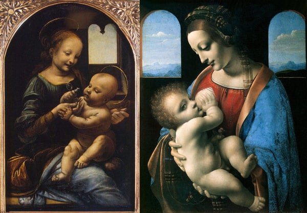 paintings by Leonardo in the Hermitage Madonna Benois and Madonna Litta