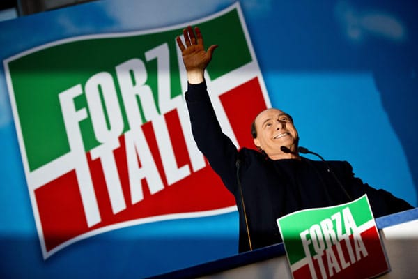 Forza Italia political party of Silvio Berlusconi