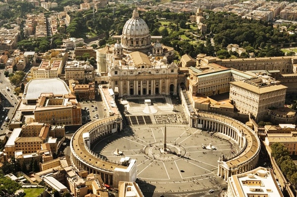 St. Peter's Square - aerial view