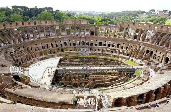 Colosseum in Rome - Tribunes and Arena