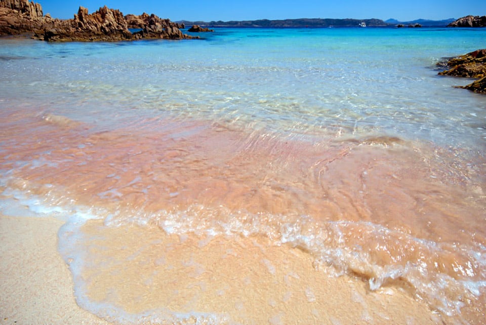 Spiaggia Rosa pink beach reserve Sardinia