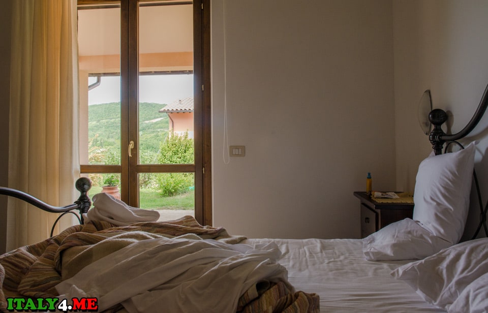 bedroom in a villa in Umbria