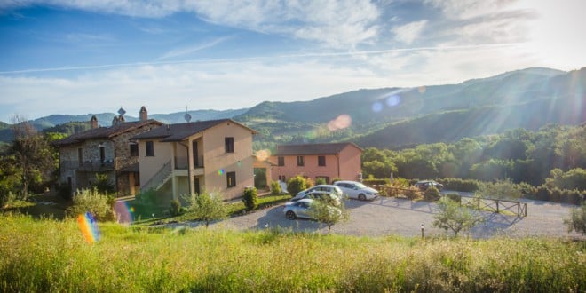 Villa in Umbria on the hills with a landscape view