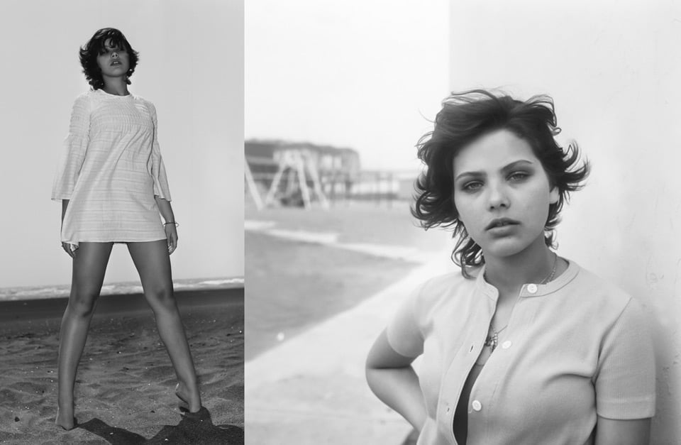 first photo shoots of young Ornella Muti