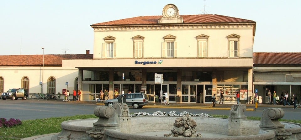 Railway station in Bergamo (Stazione di Bergamo)