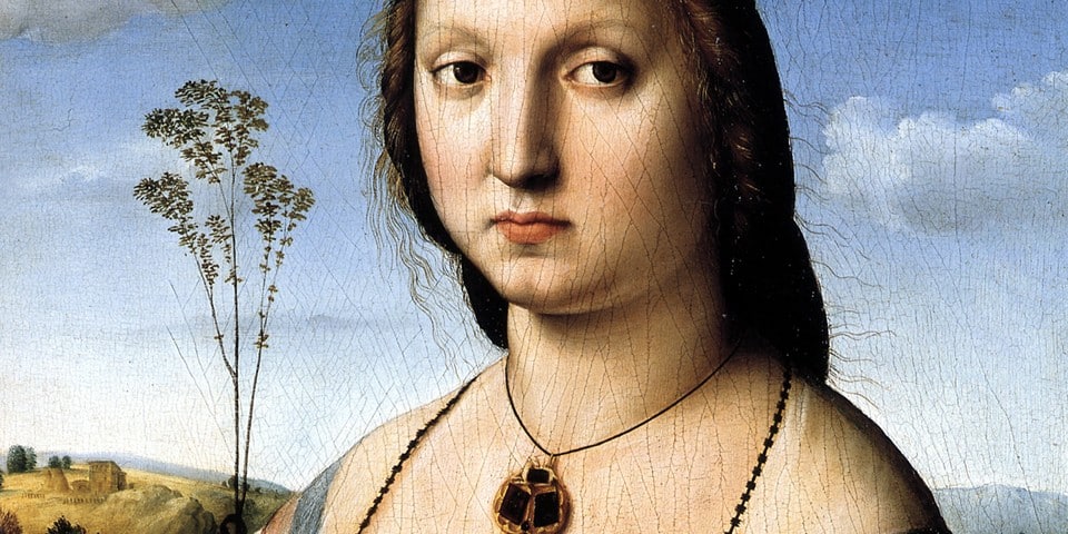 Portrait of Maddalena Doni by Rafael Santi