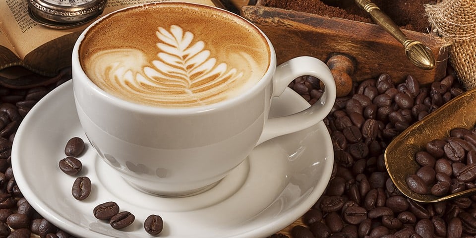 Italian cappuccino is made with double espresso, milk and foam