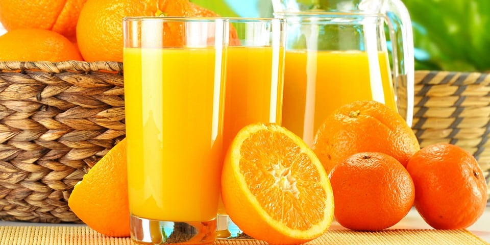 Aranchata - a drink based on orange juice, water, sugar and carbon dioxide
