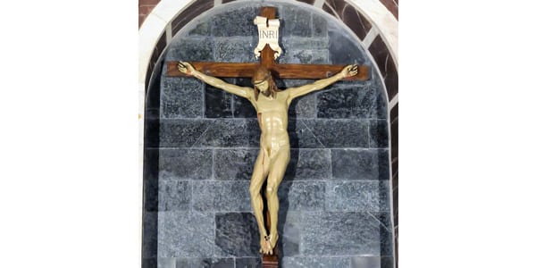 The sculpture "Crucifixion" by Brunelleschi is located in the Basilica of Santa Maria Novella in Florence