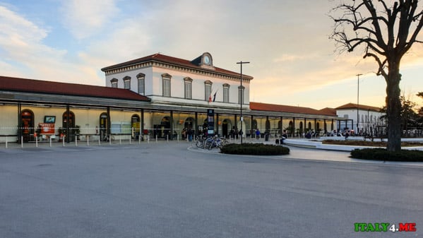 Central station in Bergamo