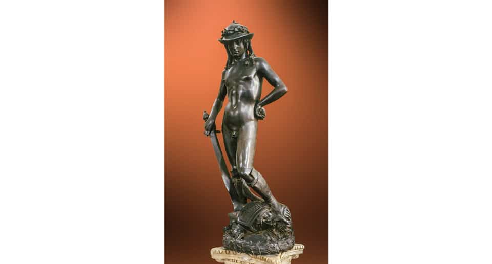 Bronze statue of David by Donatello