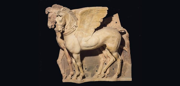 Winged Terracotta Horses - Decor of the Temple of Ara della Regina in Tarquinia