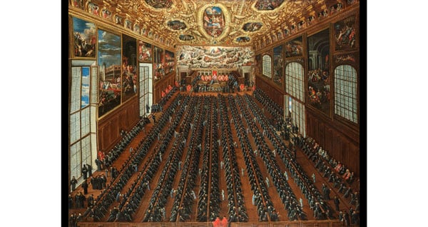 The Grand Council is the main government body of the Republic of Venice