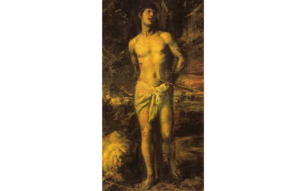 Saint Sebastian, painting by Titian Vecellio