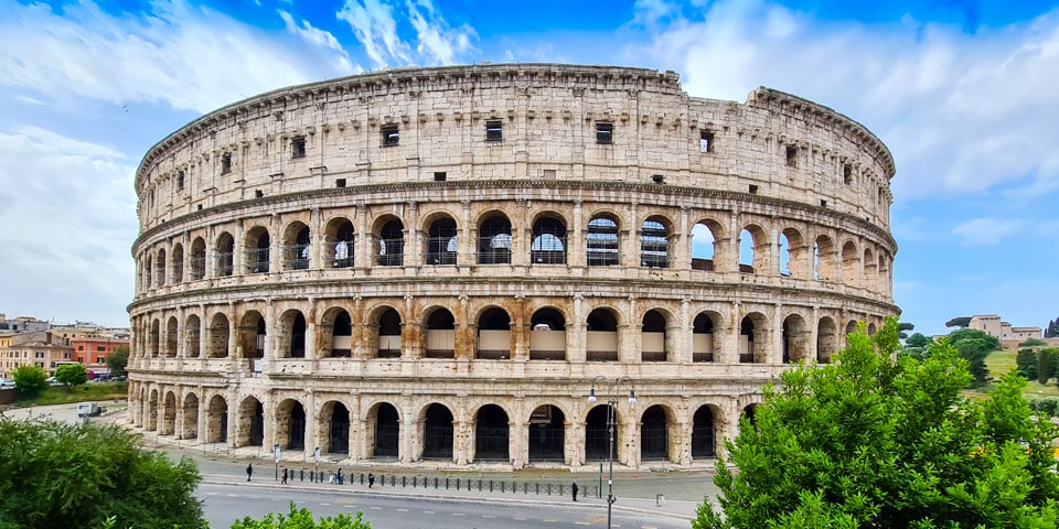 The Colosseum in Rome is the venue for gladiator fights