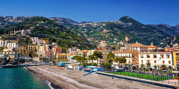 Minori beach in Amalfi coast