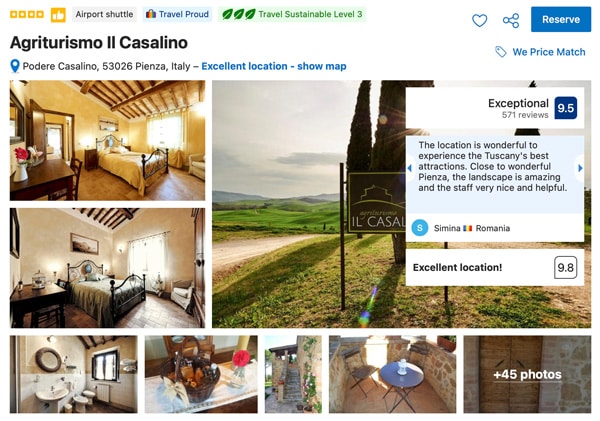 Agriturismo Il Casalino Val d'Orcia Valley