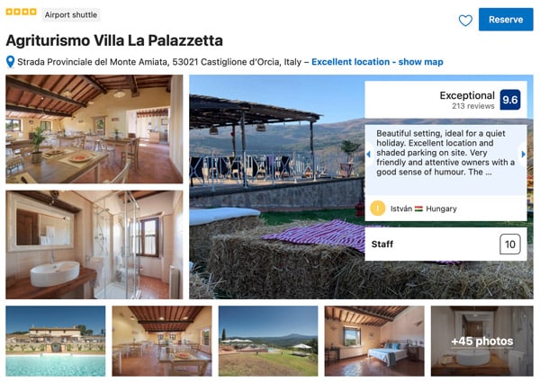 Agriturismo Villa La Palazzetta Val d'Orcia Valley