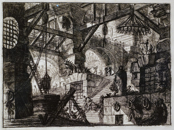 Piranesi "Fantastic images of prisons" (Le Carceri d'Invenzione, 1745) or "Dungeons" (Carceri)