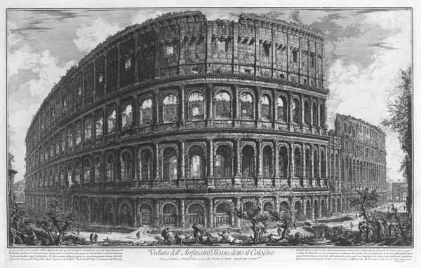 Engraving Piranesi Colosseum Roman Antiquities