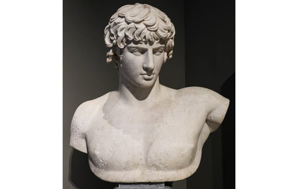 sculpture of Antinous who was loved by the emperor Hadrian