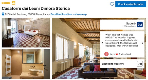 Casatorre dei Leoni Dimora Storica Best Hotel in Siena Italy