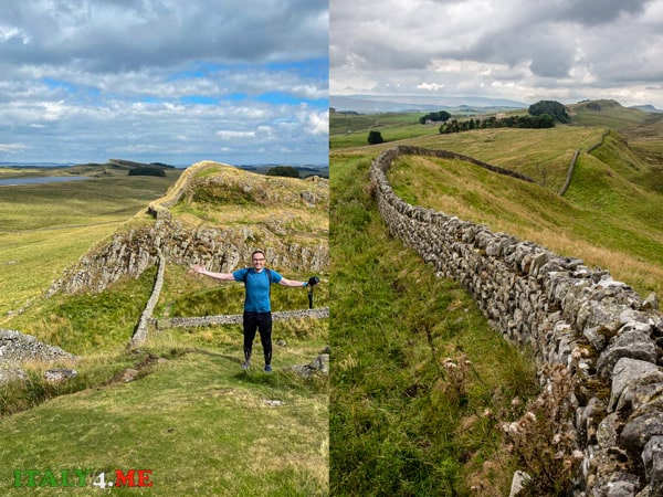 editor-in-chief Italy for me Artur Jakucewicz next to Hadrian's Wall