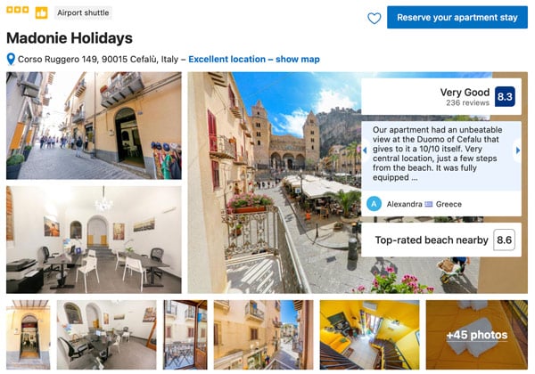 Madonie Holidays Apartments Cefalu Sicily