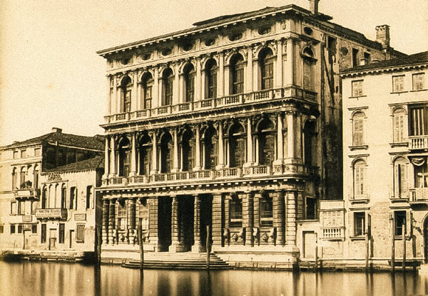 Palazzo Ca Rezzonico in Venice 19th century