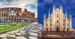 from Rome to Milan