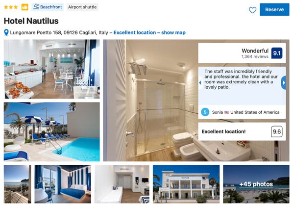 Hotel Nautilus in Sardinia for Families with Children
