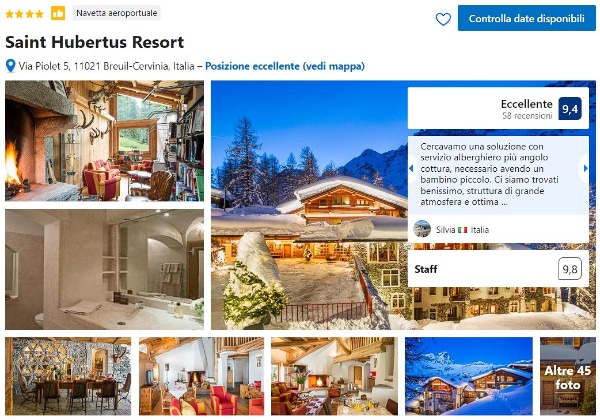 Saint Hubertus Resort in Cervinia Aosta Valley Italy