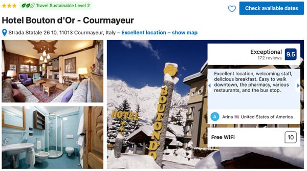 Hotel Bouton d Or Courmayeur Italy