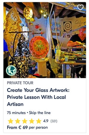 Venice Private Tour Glass Artwork Lesson With Local Artisan