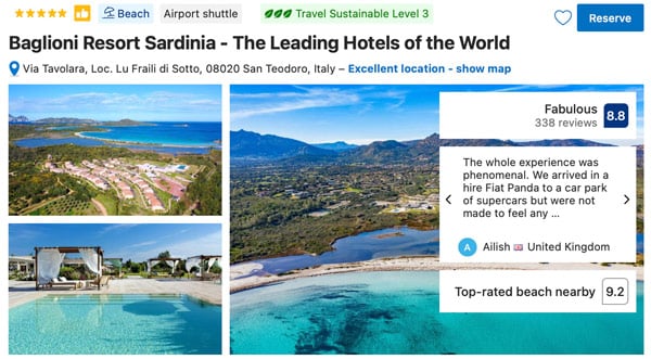 Baglioni Resort Best 5 star Hotel in Sardinia