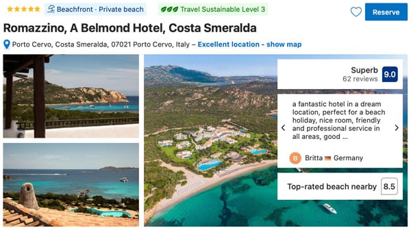 Romazzino Costa Smeralda Best 5 star Hotel in Sardinia