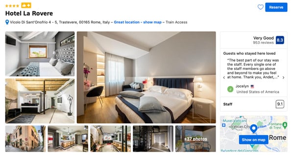 La Rovere good hotel close to Vatican City La Rovere good hotel close to Vatican City